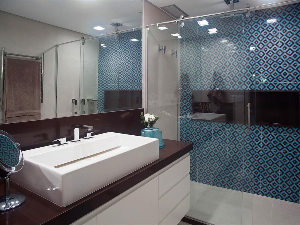 DEC - Decoração de casa azul: banheiro