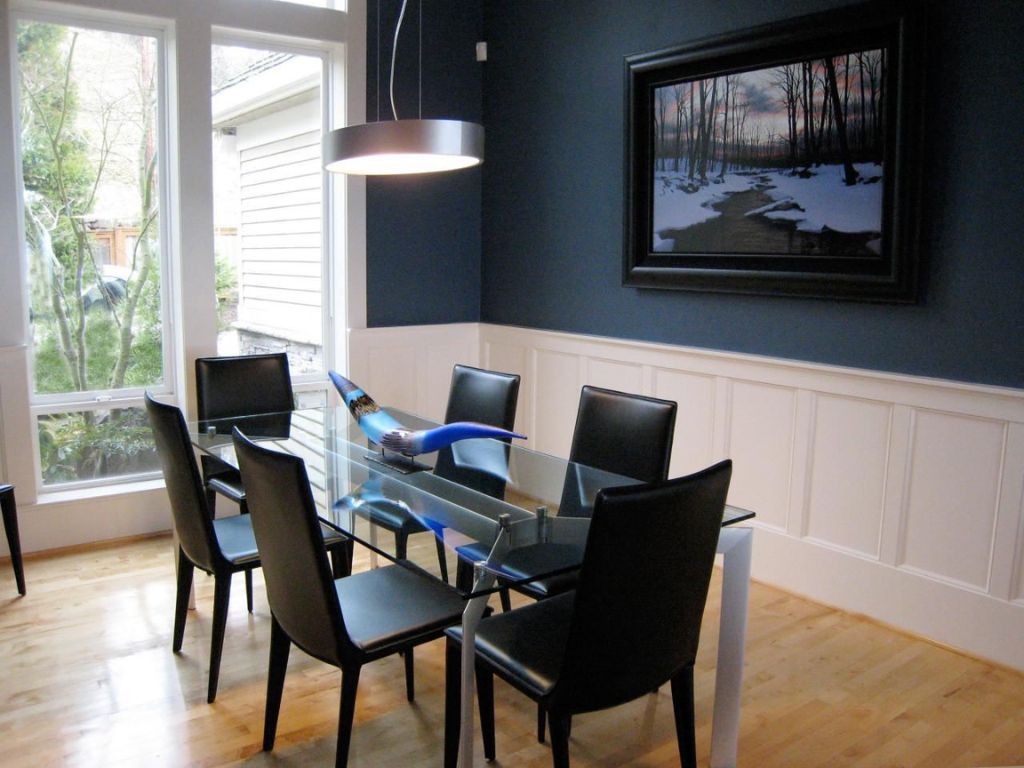 DEC - Decoração de casa azul: Sala de Jantar