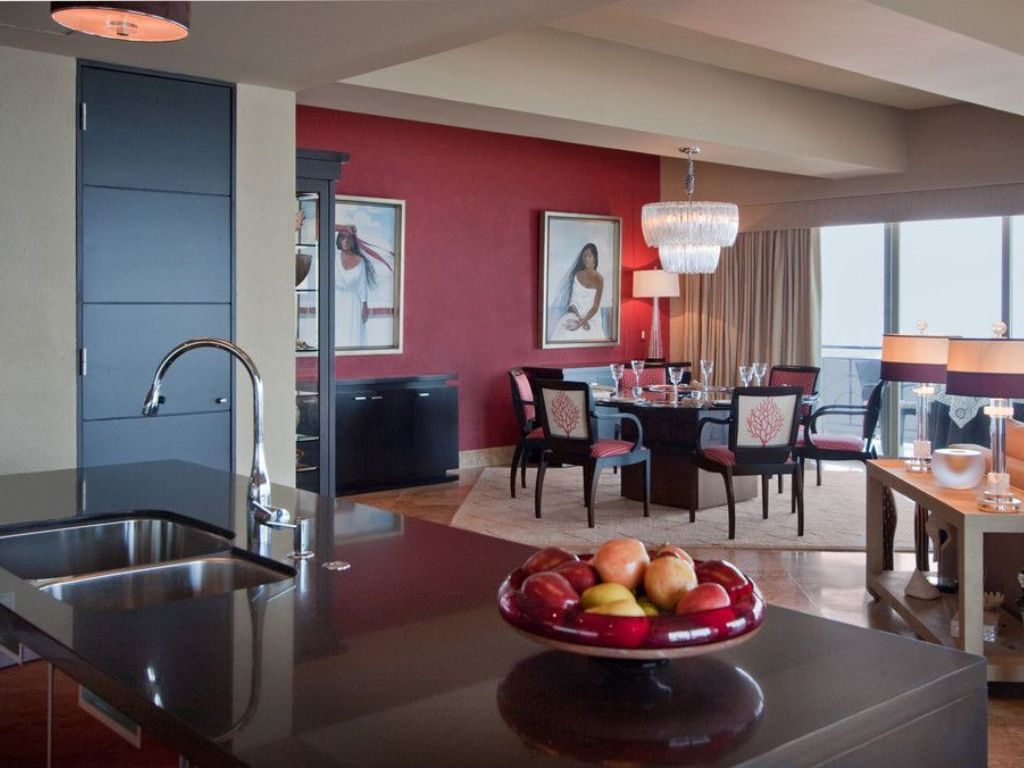 DEC - Decoração de casa vermelha: Sala de Jantar